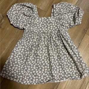 Brea dress blue daisies rylee and cru size 2/3